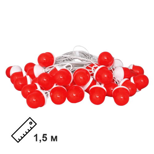 Сигнальная гирлянда из фонарей ФС-12 с шагом 1,5 м